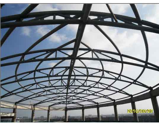 巴中中煤朔州宾馆管桁架工程